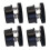4pcs Quality Aluminum Speaker Spikes Feet-Black spring version 1