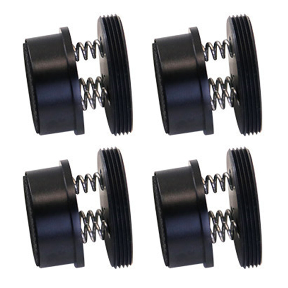 4Pcs Quality Aluminum Speaker Spikes Feet- Spring Version Black 7627001413535