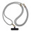 Phone Lanyard Adjustable Crossbody Strap AntiTheft Universal Fit with Durable Alloy Buckle Gray 1