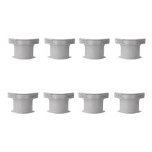 Bed Sheet Straps and Holders Set of 8 White, Adjustable Heavy Duty Elastic Clips for Secure Fit on All Mattress Sizes