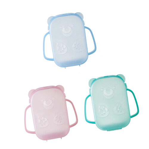 Lovely Bear Shaped Baby Fruit Puree Container Bag Easy-3pcs set