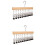 Space Efficient Wooden Hanging Organizer 12 Clips For Caps-A 2 1