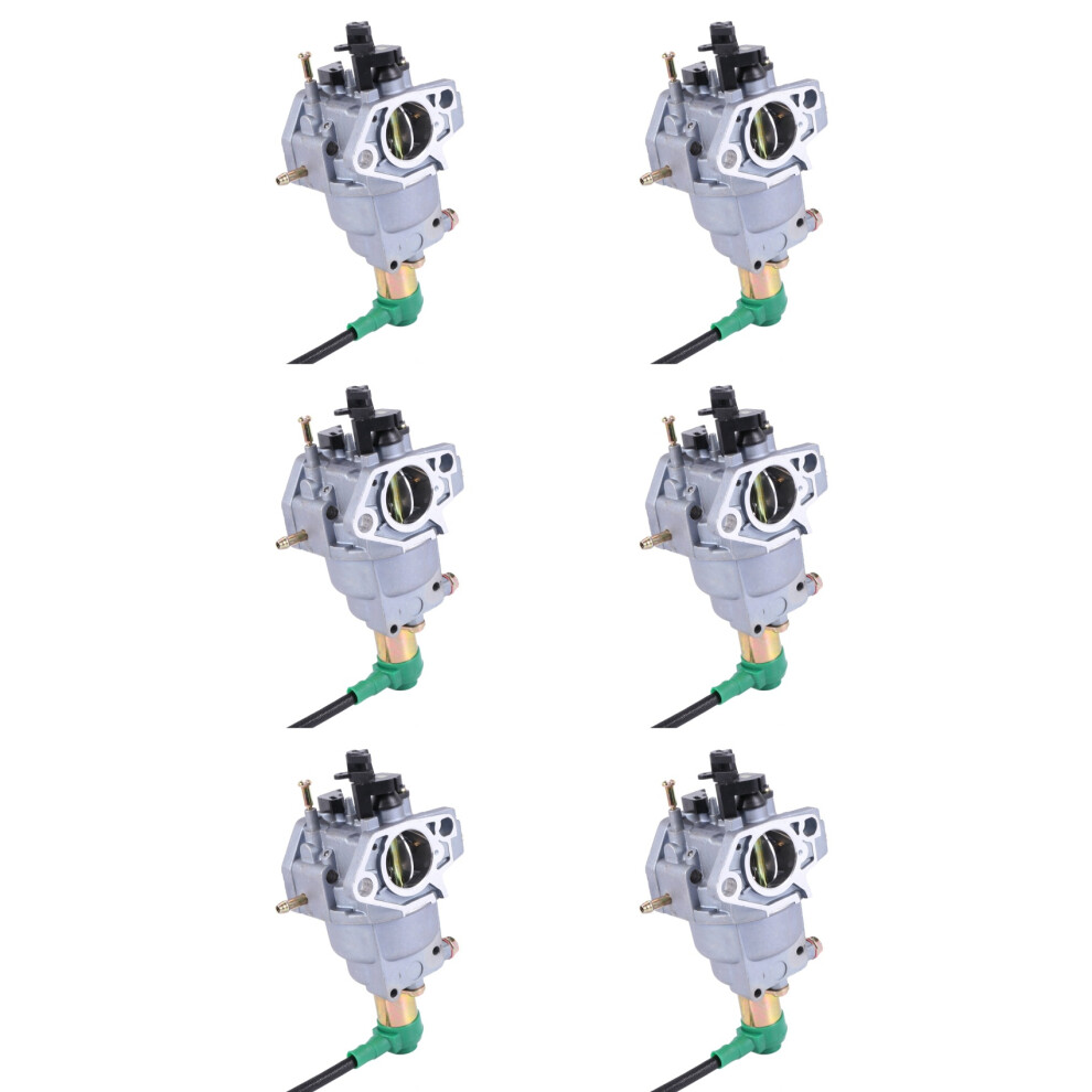 6X Carburetor Carb Fit 6500W For Gx240 8Hp Gx270 9Hp Gx340 11Hp Gx390 13Hp Portable Generator 182F 188F Ex6500 6033968529713