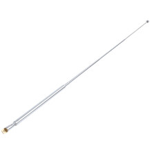 2X Metal Part 7 Telescopic AM, FM Radio Antenna Length 75 cm Long Silver