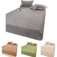Twin Bed Sheet Set Green Alphabet Pattern Luxury Soft Fabric 90x200cm for Kids Bedroom