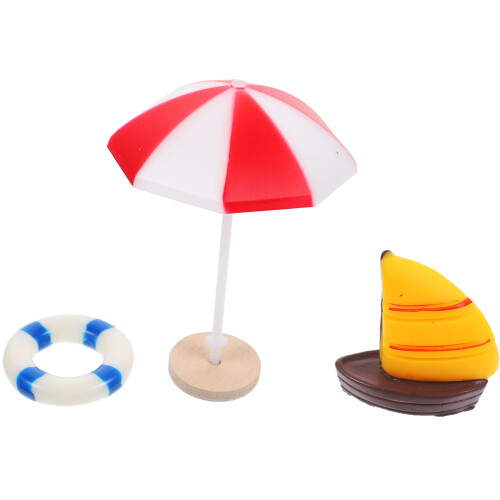 Mini strandtilbehørssæt – plastik, 6x4,5x4,5cm 1