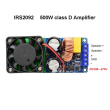 2X HIFI Power IRS2092 500W Mono Channel Digital Power Amplifier Board Class D Stage Power Amplifier Board I3-007
