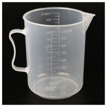 2X 1000Ml Transparent Graduated Beaker with Handle