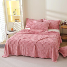 Plush Throw Blanket Queen Size Pink Soft Fleece Blanket for Couch and Bed Warm All Season Use