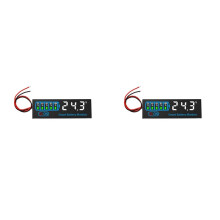 2X 18650 Li-Ion Lipo Lithium Test 7-55V Acide Batterie Indicateur de Niveau Testeur LED Affichage Compteur Module Capacité Tension Compteur,A