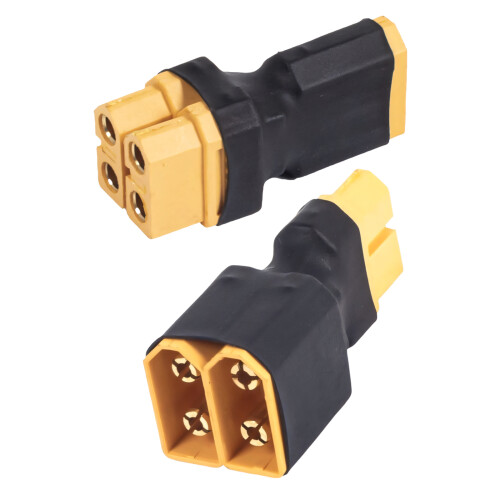 Durability XT60 Parallel Connector For-1female to 2male 2Pcs 1