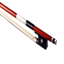 Professional Violin Bow 1/8 Size Natural Horsetail Hair Durable Sumac Smooth Balanced Control