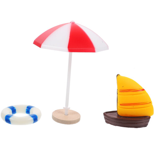 Mini strandtilbehørssæt – plastik, 6x4,5x4,5cm