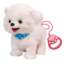 Interactive Electric Plush Toy Dog That Walks-Bai Fumei Blue