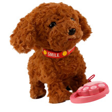 Electric Plush Dog That Walks Barks and Learns Speech-Brown