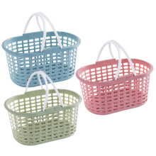 3pcs Plastic Shower Caddy Set, Lightweight Bathroom Organizer Baskets for Dorm and Travel