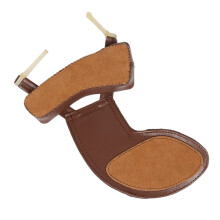 Sheepskin Violin Shoulder Rest Set Adjustable Padded Cushion for 3/4 and 4/4 Violins Comfortable Support