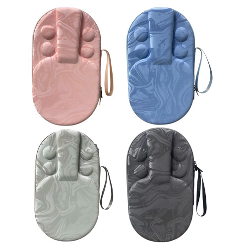 Stylish Marble Design Table Tennis Racket Case Sleeve With-grey 1