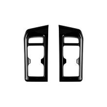 Autocollant de Cadre de Tasse D'Eau de Sièges de Troisième Rangée de Voiture pour  Prado LC250 2023 Noir Brillant