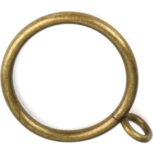 Gardinringer i antikke messing med maljer, 30 stk. 3,8 cm innvendig diameter