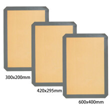 1Pcs Reusable Environmental Protection Silicone Baking Mat 30 x 20cm & 1x Silicone Baguette Pan-Non-Stick