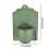 Elegant Bucket Space Saving Wall Hanging Iron Shelf For-White 4