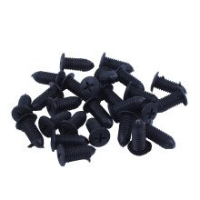 25Pcs Plastic Push in Rivets Clip 8Mm Hole Black & 1 Set Polishing Buffing Pad Auto Car Polishers and Buffers Wax Set