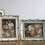 Tabletop Display Photo Frame with Carved-Light Green 7 inches 7