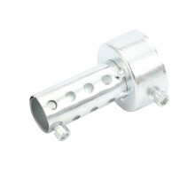 2X Silver Motorcycle Exhaust Can Muffler Insert Baffle DB Killer Silencer 48mm x 80mm