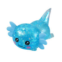 Schattig kleurrijk glinsterend Axolotl Fidgets zintuiglijk-Blauw