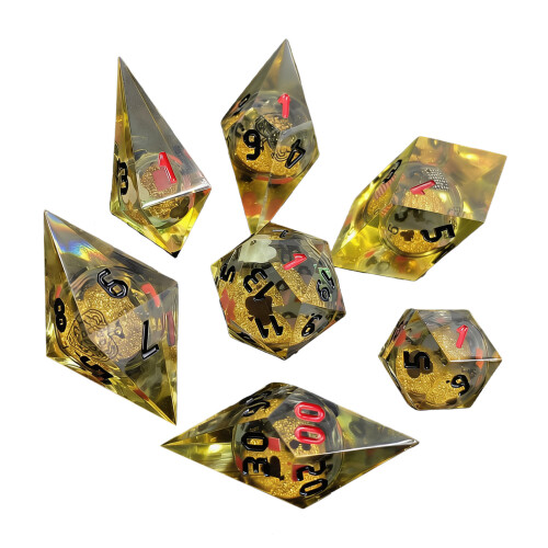 7Pcs Different Number of Face Educational Number-playing cards