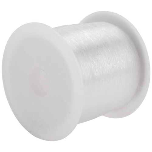 2x 0.3mm / 0.2mm Diameter Clear Nylon Fish Fishing  Spool Beading String