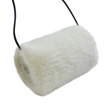 Gentle Plush Gloves Offering Warmth and Hand Pillow-Beige