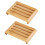 2 Pack Self Draining Soap Dish for Bathroom and Kitchen, Extends Bar Soap Lifespan, Easy Clean 1