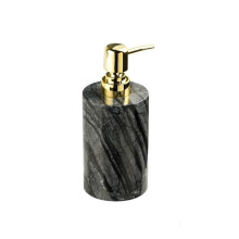 Luxury Marble Lotion and Soap Dispenser with Pump and Rack for Bathroom Countertop, 4.4oz