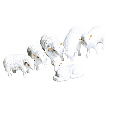 Tiny Resin Shepherd Figures 1/64 Scale-A Group of Lambs