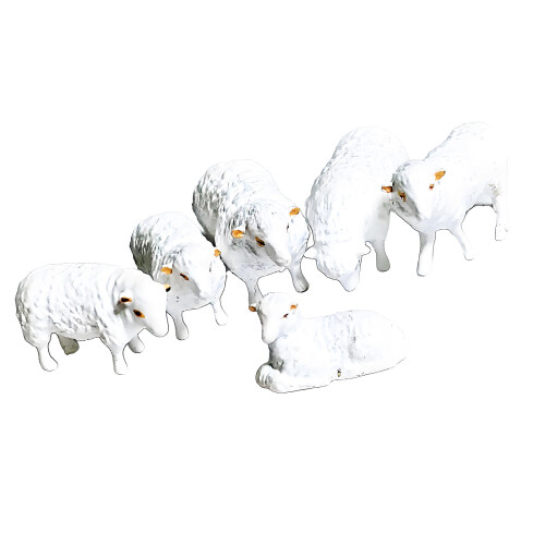 Tiny Resin Shepherd Figures 1/64 Scale-A Group of Lambs
