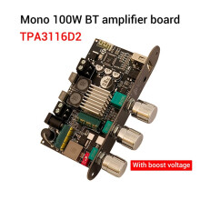 4X ZK-1001U with Boost Mono 100W BT Amplifier Board Treble Bass TWS DIY Speaker TPA3116D2 AMP Wuzhi Audio APP