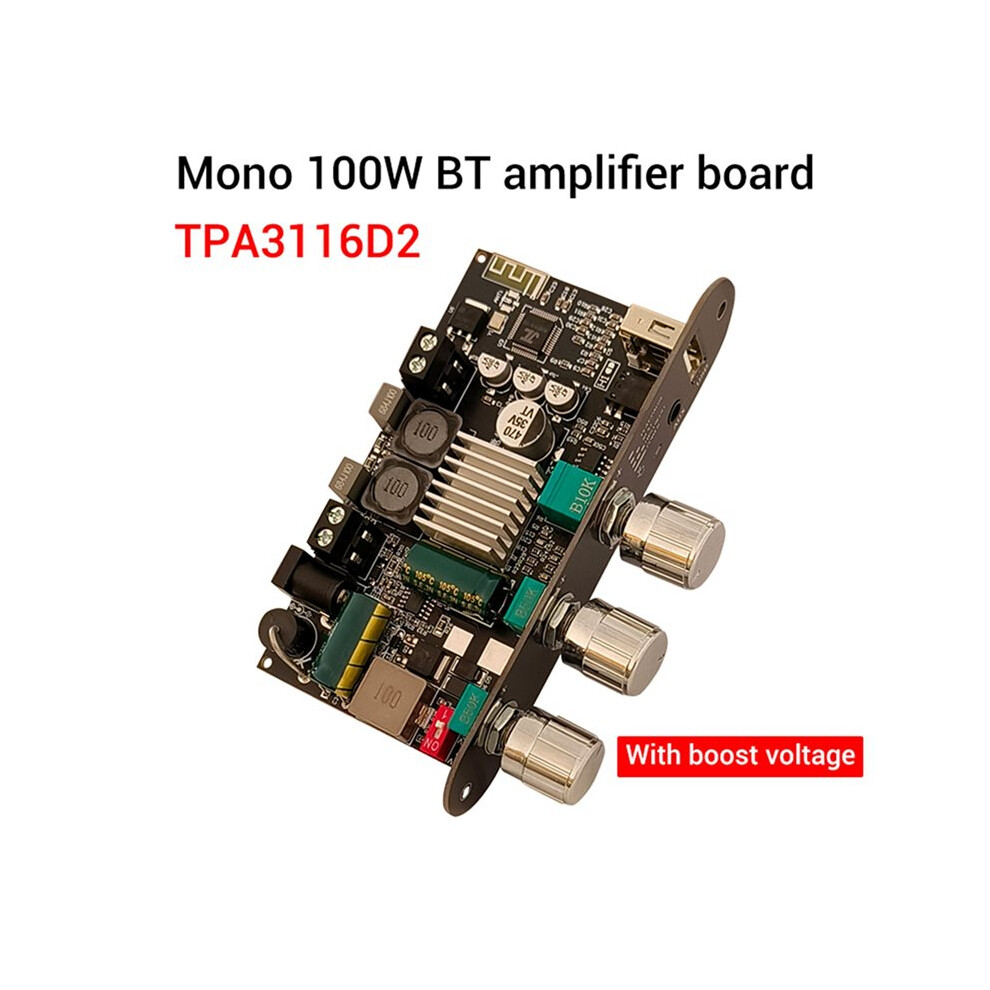 4X Zk-1001U With Boost Mono 100W Bt Amplifier Board Treble Bass Tws Diy Speaker Tpa3116d2 Amp Wuzhi Audio App 6032079634767