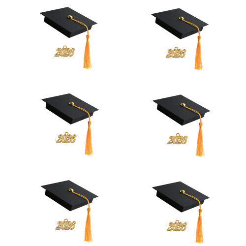 Unique Graduation Themed Keepsakes Storage-hard box yellow tass