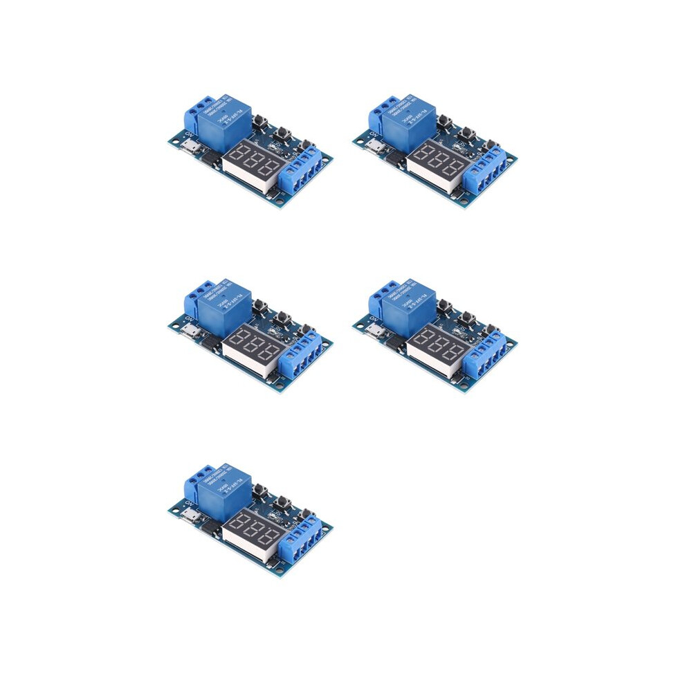 5X Hw-521 Digital Delay 1 Way Relay Trigger Cycle Timer Delay Circuit Board Timing Control Module 6031866444503