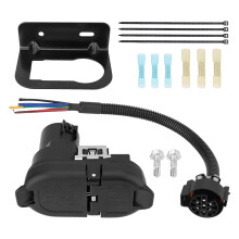 7 Way & 4 Flat Trailer Tow Hitch Wiring Plugs Receptacle