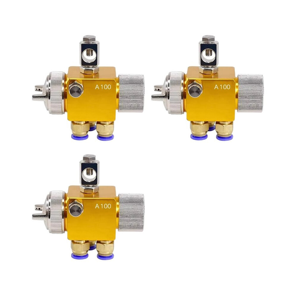 3X Automatic Paint Spray-Gun Sprayer A-100 Painting Pneumatic Tools For Wave-Soldering Plastic Vacuum 1.0Mm 6033724892433