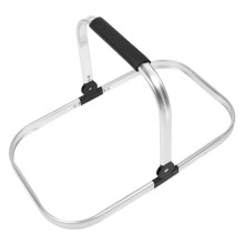 Folding Picnic Basket with Sturdy Aluminum Frame and Nonslip Handle for Travel and Beach