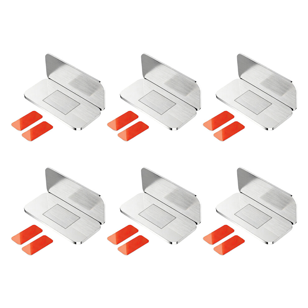 Rustproof Cabinet Door Catches With Strong Magnetic-Silver 6Pcs 7751001568190