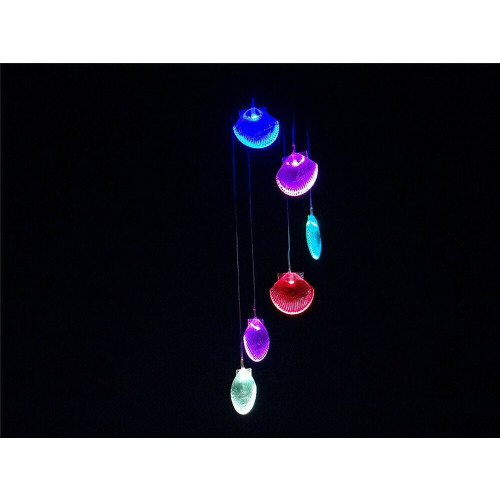 Solar LED wind chimes color changing garden decor 1