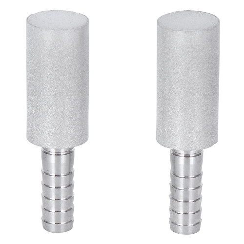 Diffusjonsstein i rustfritt stål, 1/4" barb, 2 stk. 1