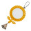 Interactive Bird Mirror Toy with Bright Sun Flower Shape Double 1