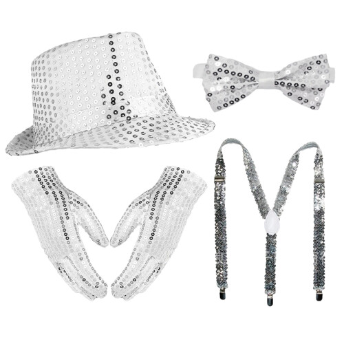 3/4/5/6Pcs Sequins Dance Star Costume 80s 90s Popular-Set 2