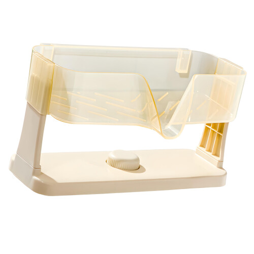 Multifunctional Kitchen Sink Organizer With Drainer-cream color